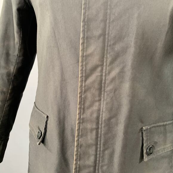 TAKEO KIKUCHI Size L Black Cotton Zip Up Coat - Picture 5 of 11